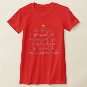 T-shirt Idée cadeau femme nouveauté NOËL NAISSANCE DE JÉSU