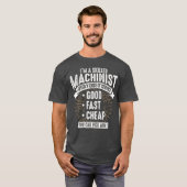 T-shirt Idée Cadeau Machiniste Drôle Pour Hommes Ou (Devant entier)