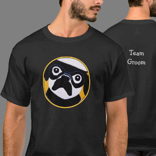 T-shirt Idée cadeau pour l'équipe de coiffeurs hommes pug 