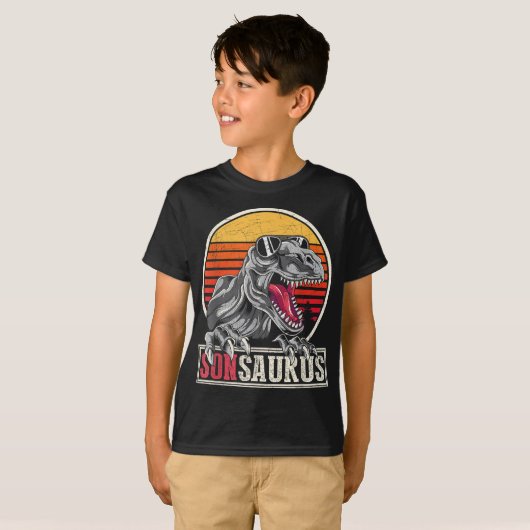 T-shirt Idée Cadeau Son Rétro Cool Dinosaur Sonsaurus T Re (Devant entier)