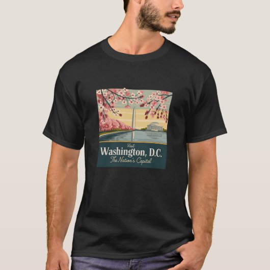 T-shirt Idée cadeau Washington D.C. (Devant)