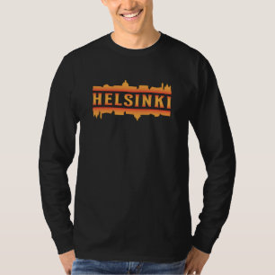 T-shirt Idée-cadeaux Cityscape de Helsinki Finland City Sk
