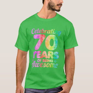 T-shirt Idée de 70e anniversaire célébrant 70 ans d'être g