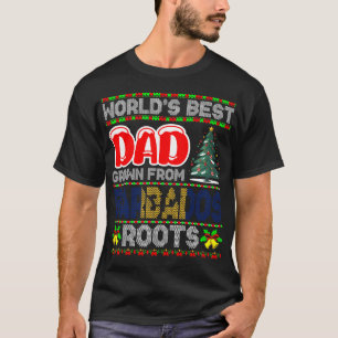T-shirt Idée de cadeau de Noël pour papa de la Barbade : p
