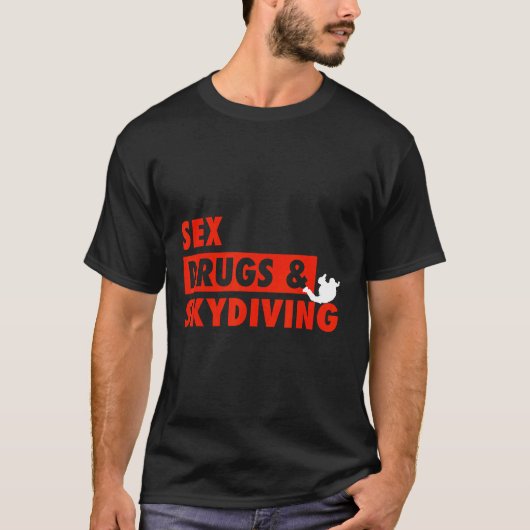 T-shirt Idée de cadeau drôle de parachutisme (Devant)