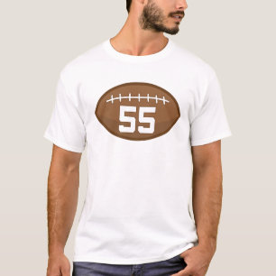 T-shirt Idée de cadeau du numéro 55 du Jersey du football