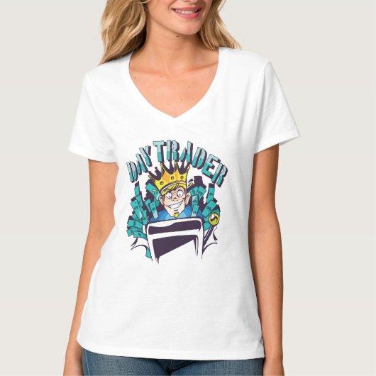 T-shirt Idée de cadeau pour day trader (Devant)