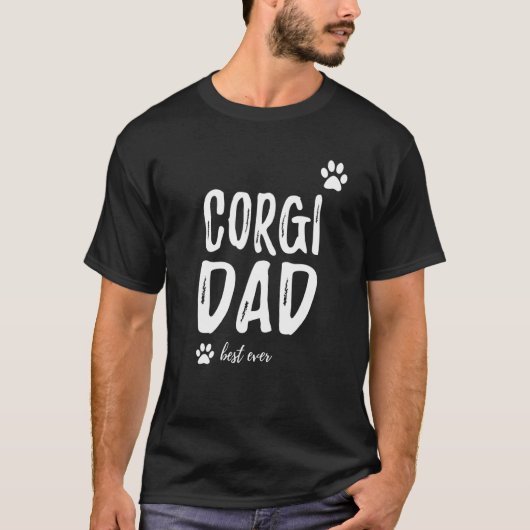 T-shirt Idée de chien de papa Corgi (Devant)