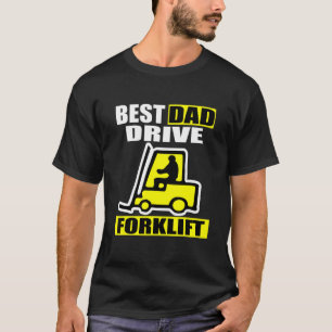 T-shirt Idée De Conducteur De Forklift Pour Meilleur Papa