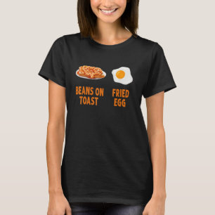 T-shirt Idée de costume d'œuf frit pour femmes et haricots