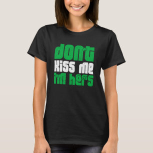 T-shirt Idée de la fête de la St Patrick Ne m'embrasse pas