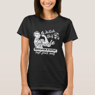 T-shirt Idée de mécanicienne automobile pour les tuners et