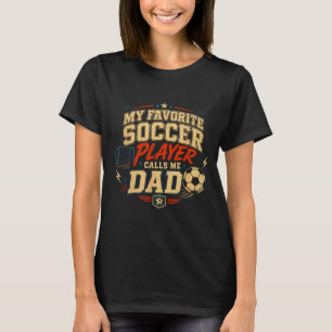 T-shirt Idée de papa de foot amateur de foot de fils