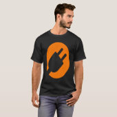 T-shirt Idée de prise pour Fête des pères pour les électri (Devant entier)