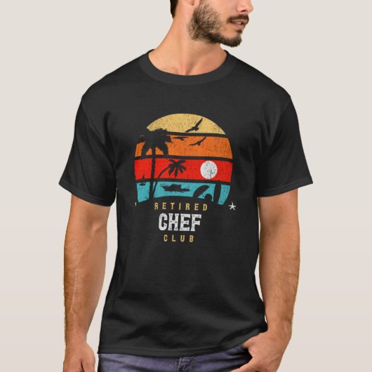 T-shirt Idée de sac de retraite de style rétro Chef retrai (Devant)