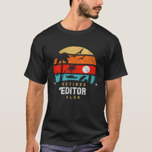 T-shirt Idée de sac de retraite de style rétro Éditeur ret