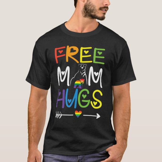 T-shirt Idée de support Lgbt Rainbow Lgbt Pride Mois (Devant)