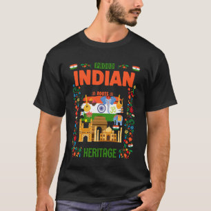 T-shirt Idée de tenue de déguisement de drapeau indien pou