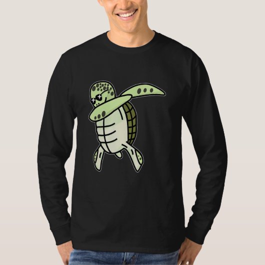 T-shirt Idée De Tortue De Mer À Dabbing Pour La Journée Mo (Devant)