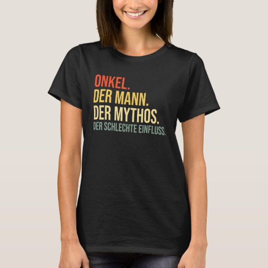 T-shirt Idée oncle dire oncle (Devant)