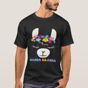 T-shirt Idée pour femmes Mama Llama amoureuses d'alpaga et