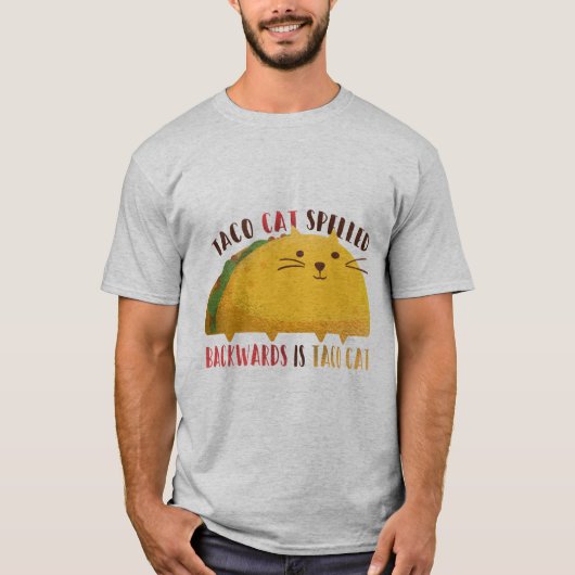 T-shirt Idée unique GRAPHIQUE de cadeau de CAT de TACO (Devant)