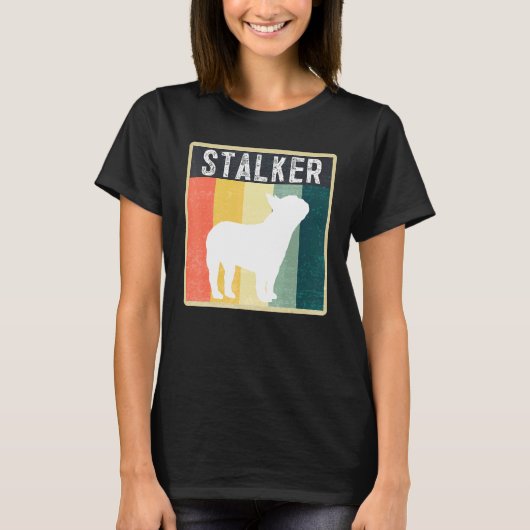 T-shirt Idée Vintage classique de Bulldog (Devant)