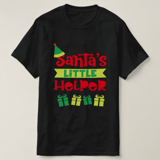 T-shirt Idées cadeaux de Noël de Santas Little Helper (Design devant)
