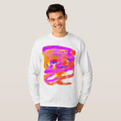 T-shirt Idées de couleur stress mental abstrait (Devant entier)