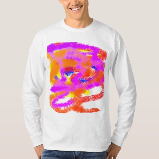 T-shirt Idées de couleur stress mental abstrait (Devant)