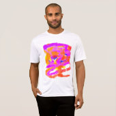 T-shirt Idées de couleur stress mental abstrait (Devant entier)
