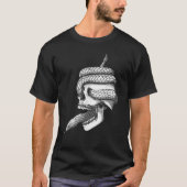 T-shirt Idées de crâne et serpent pour les femmes Goth Emo (Devant)