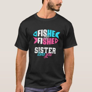 T-shirt Idées de révélation de genre fishe ou fishe SŒUR t