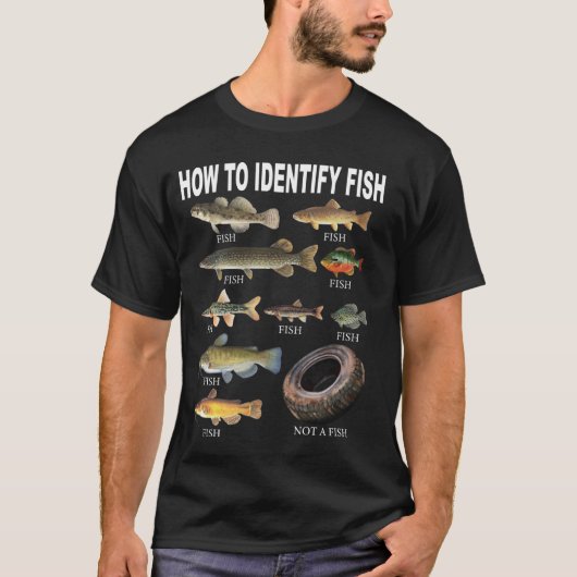 T-shirt Identification de poissons drôles comment identifi (Devant)