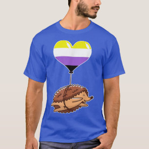 T-shirt Identité sexuelle non binaire de hérisson Identité