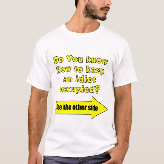 T-shirt Idiot (Devant)
