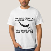 T-SHIRT IDIOT SKYDIVING (Devant)