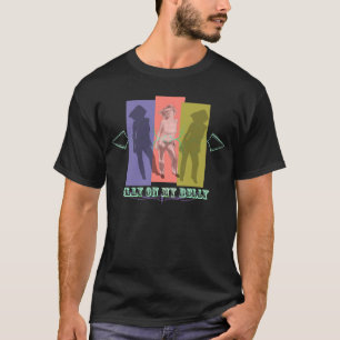 T-shirt Idiot sur mon ventre