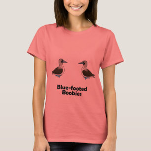 T-shirt idiots Bleu-aux pieds