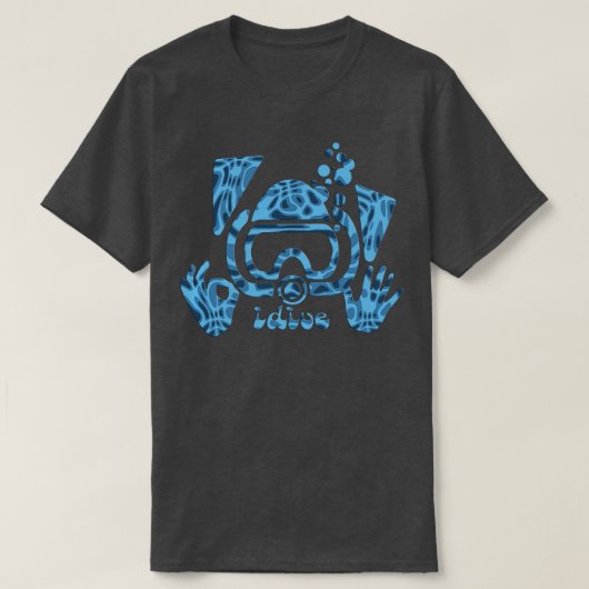 T-shirt iDive OK DIve Buddy Plongée plongée plongée Origin (Design devant)