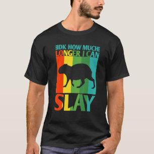 T-shirt Idk Combien De Temps Je Peux Laisser Capybara Mème