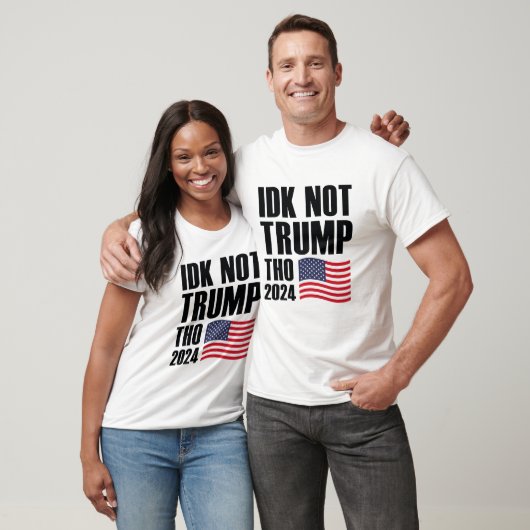 T-shirt IDK pas Trump que 2024 (Unisexe)