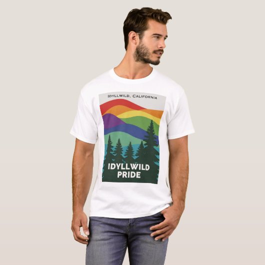 T-shirt Idyllwild Pride (Devant entier)