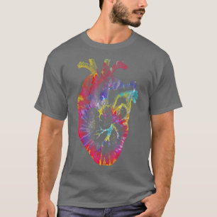 T-shirt ie Dye Anatomie Coeur Valentines Jour Anatomie Lov
