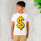 T-shirt Iellow dollar