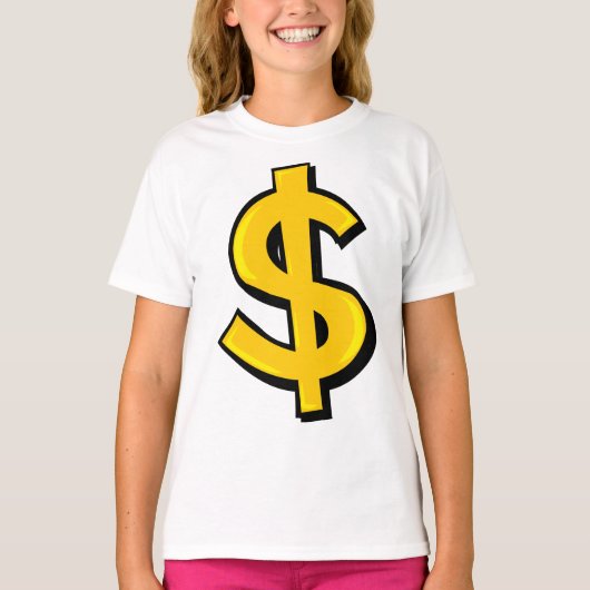 T-shirt Iellow dollar (Devant)