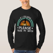 T-shirt If I Collapse Pause Watch Marathoner Marathon Runn (Devant)