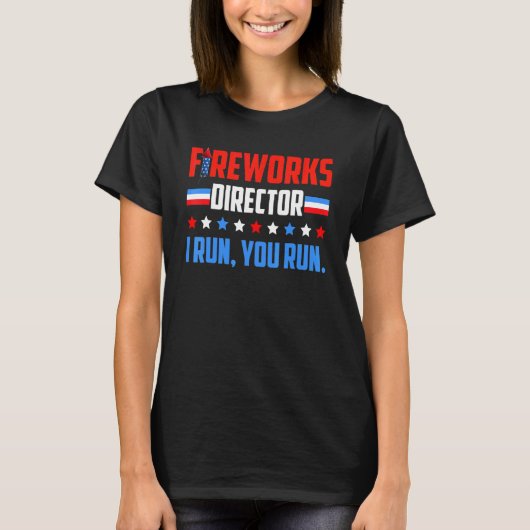 T-shirt If I Run You Run 4th Of July Pa (Devant)