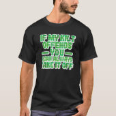 T-shirt If My Kilt Offends You Funny St. Patrick's Day Iri (Devant)