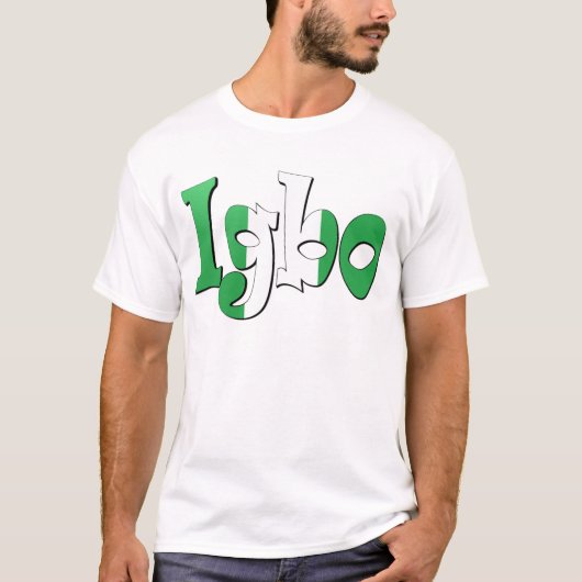 T-shirt Igbo (drapeau nigérien) (Devant)